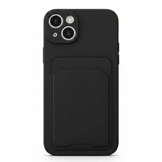 Black Card Case | Slim Wallet IPhone Cover with Card Holder