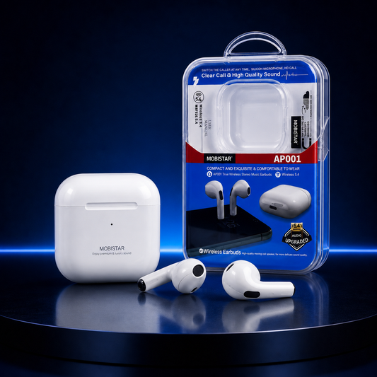 MOBISTAR AirPods Style Wireless Earbuds Bluetooth 5.3 – White