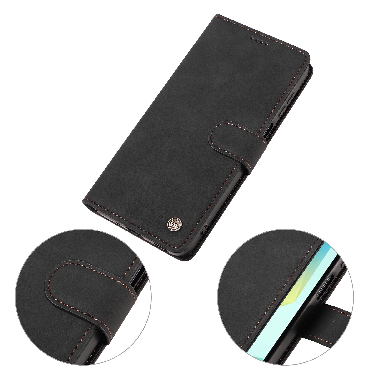Book Flip Wallet Case | Magnetic Shockproof Cover