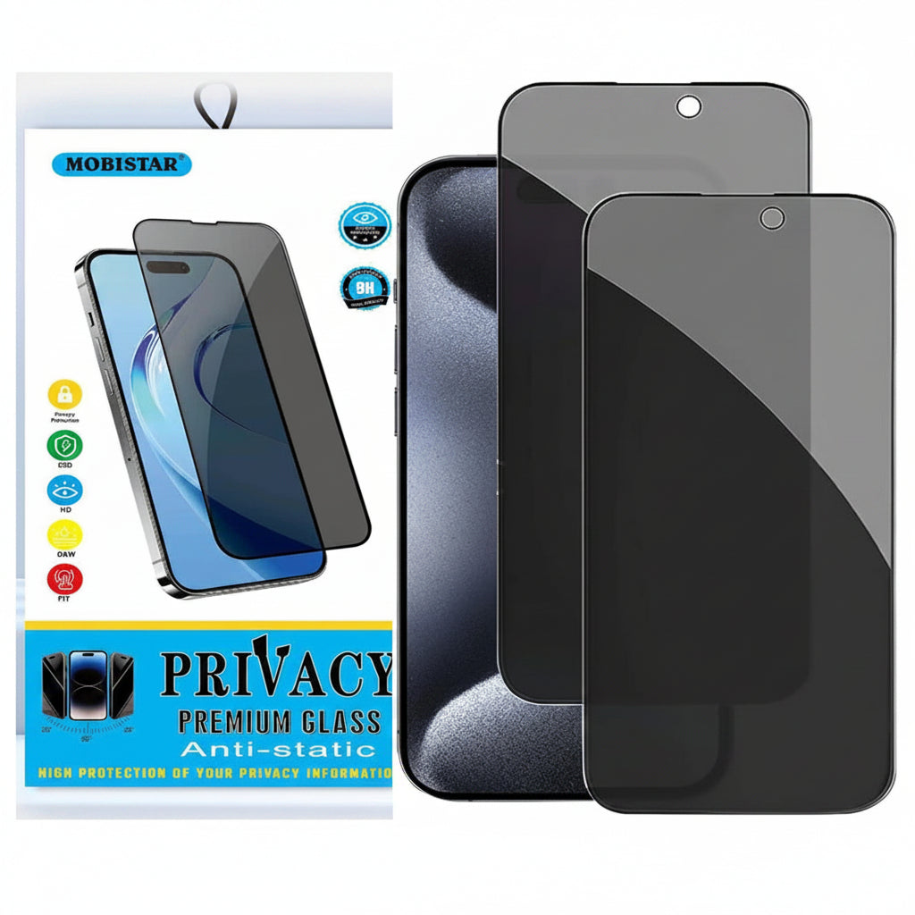 iPhone 7 / 8 Plus Privacy Screen Protector – 2 Pack Tempered Glass Anti Spy HD