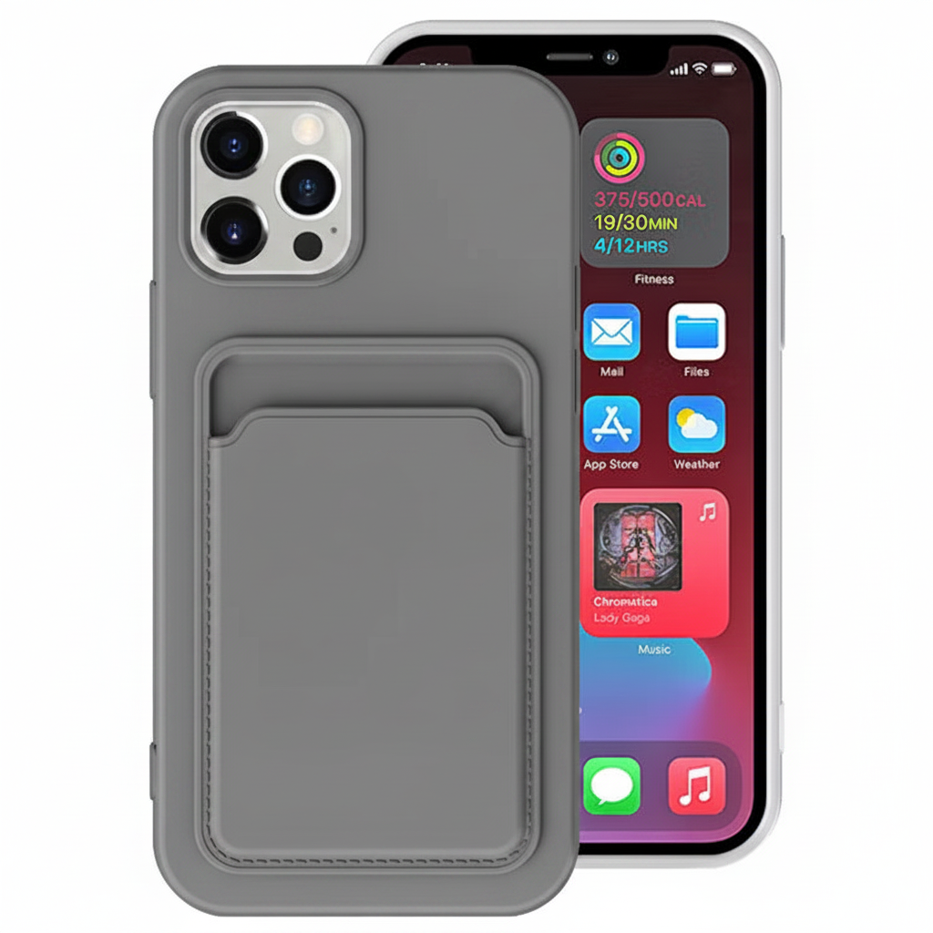 Black Card Case | Slim Wallet IPhone Cover with Card Holder