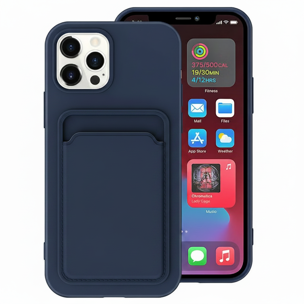 Black Card Case | Slim Wallet IPhone Cover with Card Holder