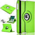 Green 360° iPad Case – Rotating Stand Cover, Shockproof Full Protection