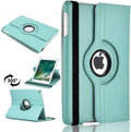 Sky Blue 360° iPad Case – Rotating Stand Cover, Shockproof & Full Protection