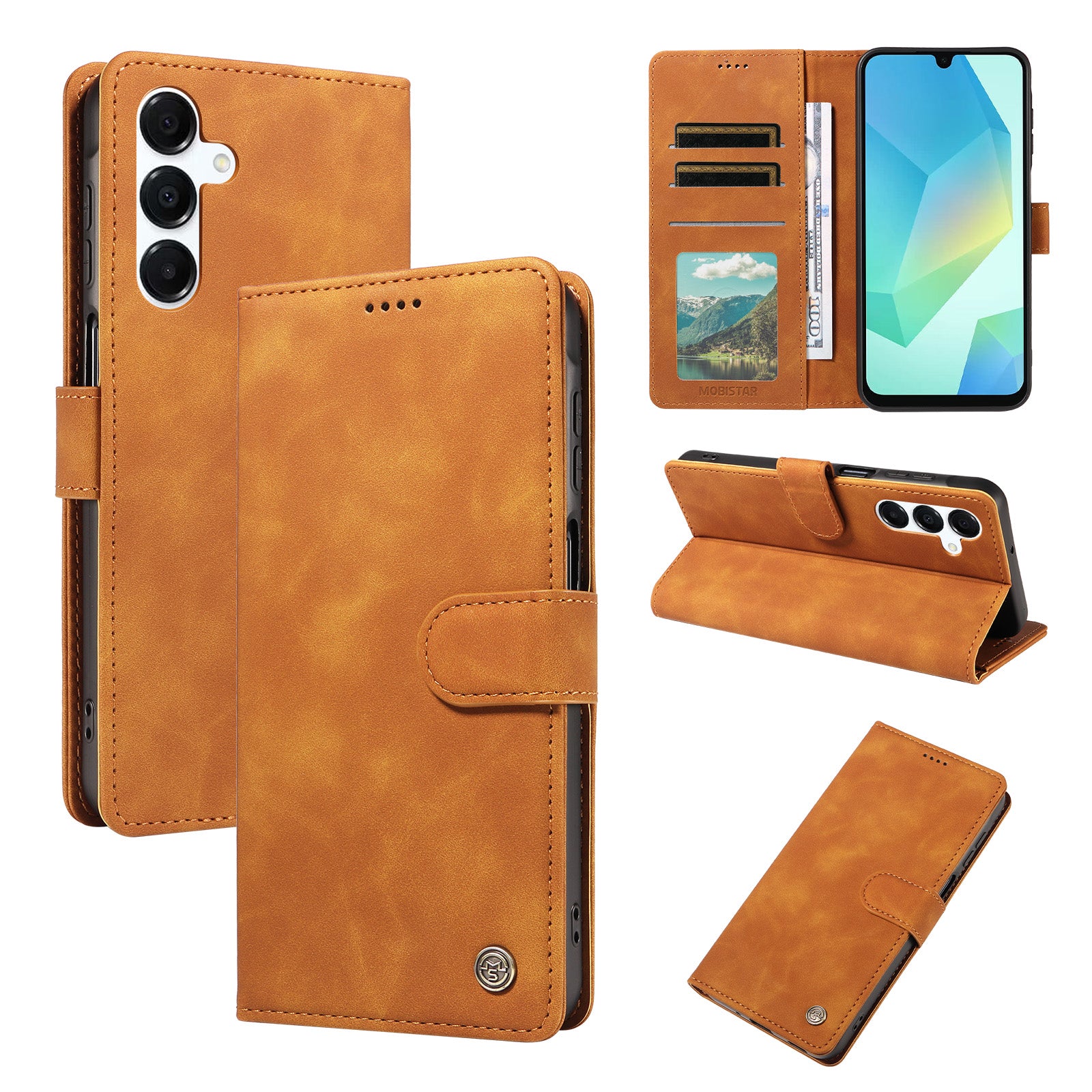 Book Flip Wallet Case | Magnetic Shockproof Cover