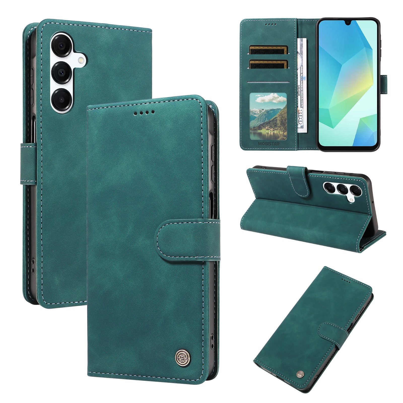 Book Flip Wallet Case | Magnetic Shockproof Cover