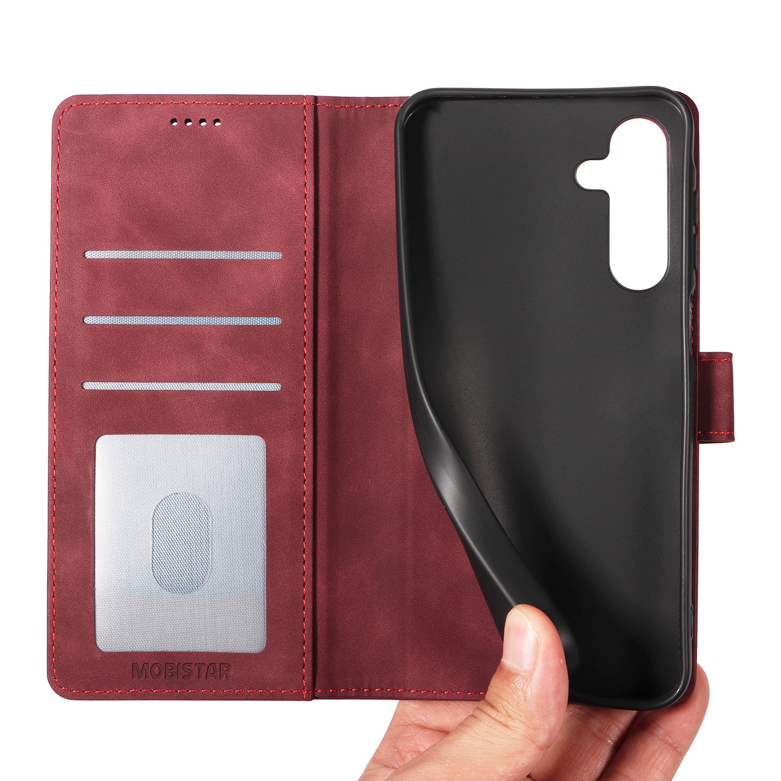 Book Flip Wallet Case | Magnetic Shockproof Cover