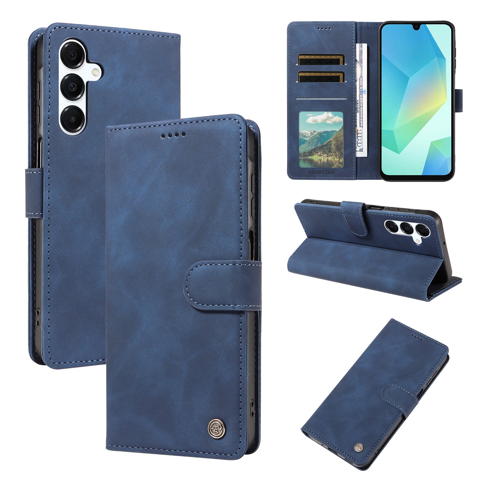 Book Flip Wallet Case | Magnetic Shockproof Cover
