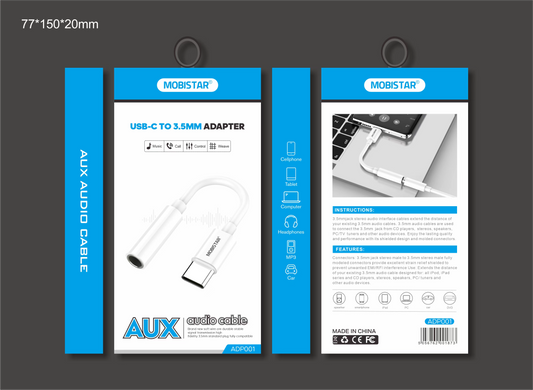 AUDIO CABLE USB-C TO 3.5MM ADAPTER
