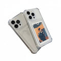 Smoke Clear Card Case | Slim Transparent Phone Cover with Card Holder