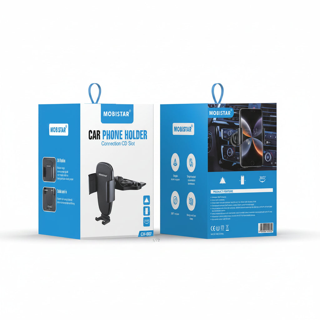 Magnetic Phone Holder for Car CD Slot – Strong Grip Dashboard Mount