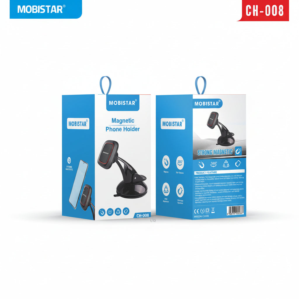 Magnetic Phone Holder – Strong Grip Car Mount Stand