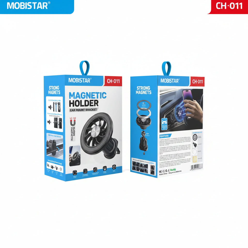 Magnetic Phone Holder – Strong Grip Car Mount Stand
