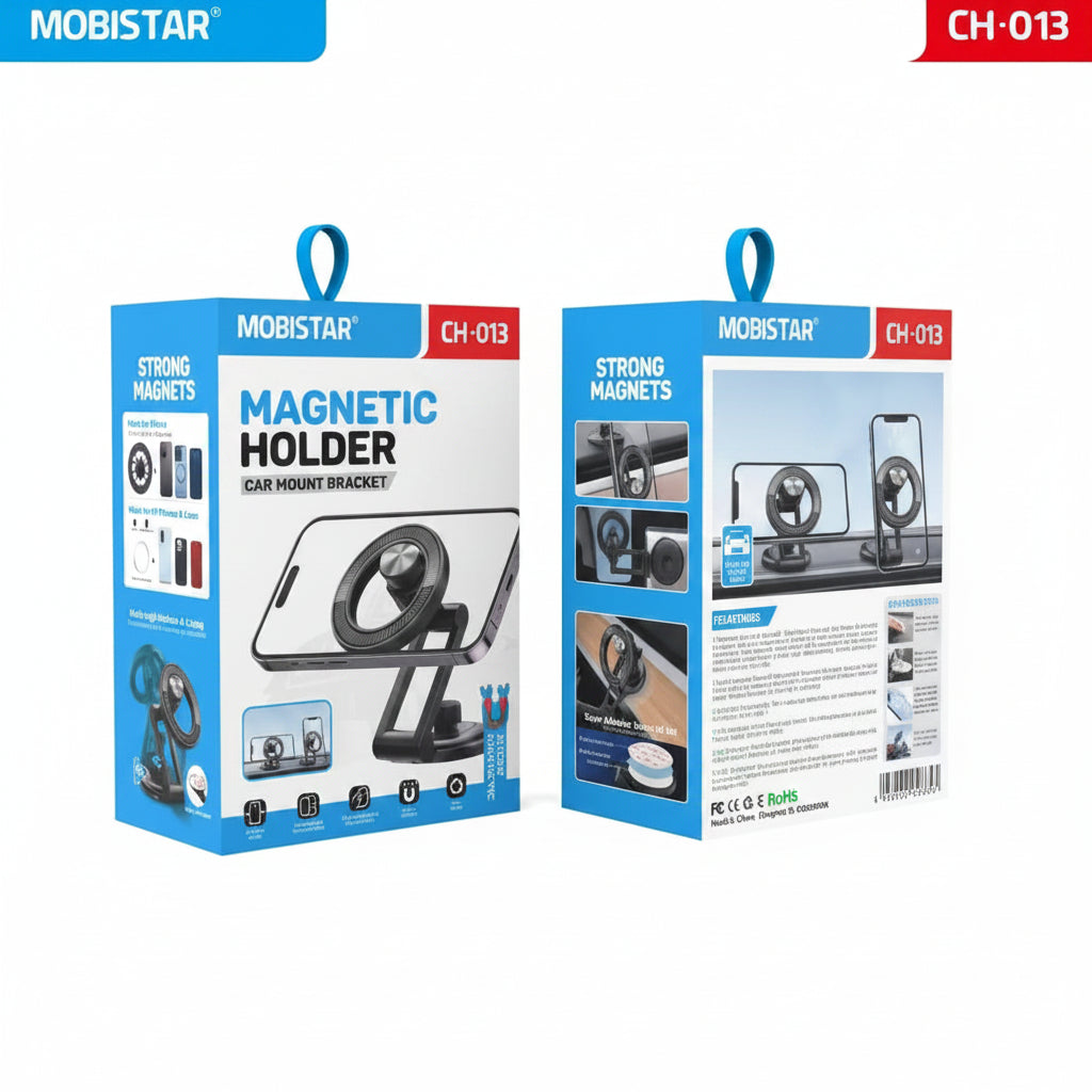 Magnetic Phone Holder – Strong Grip Car Mount Stand