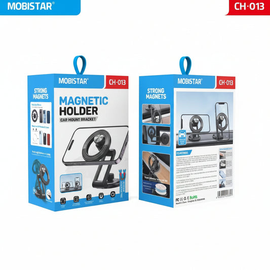 Magnetic Phone Holder – Strong Grip Car Mount Stand