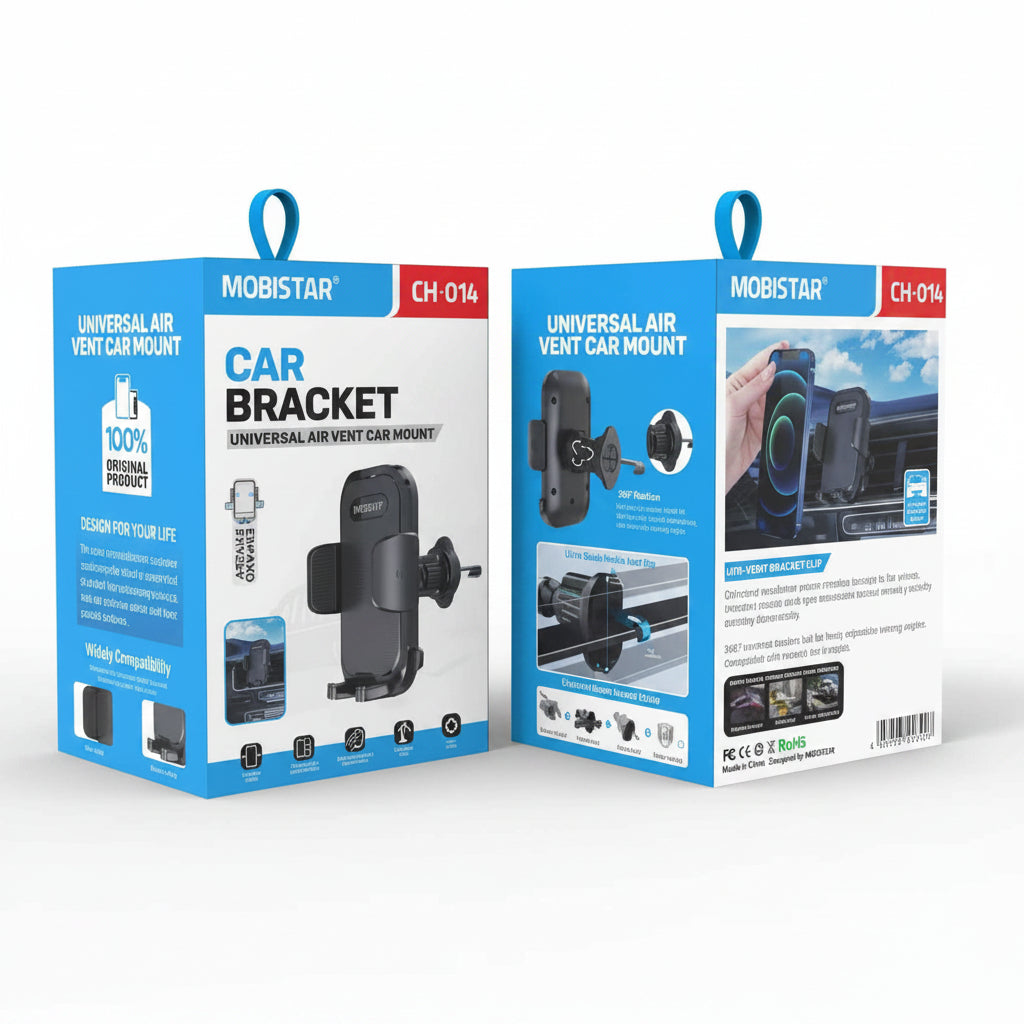 Car Phone Holder Bracket – Universal Dashboard & Air Vent Mount