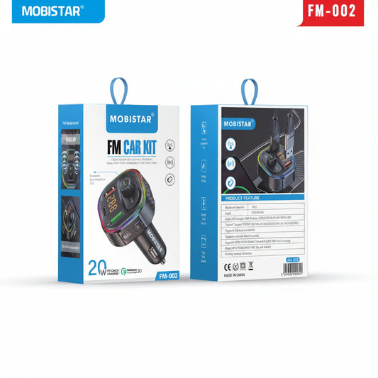 FM Car Kit – Bluetooth FM Transmitter & Hands-Free Car Adapter