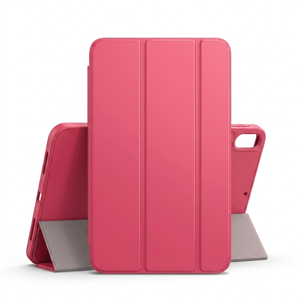 Red Smart Pen Case with Holder – Magnetic Stand, Slim & Shockproof Cover