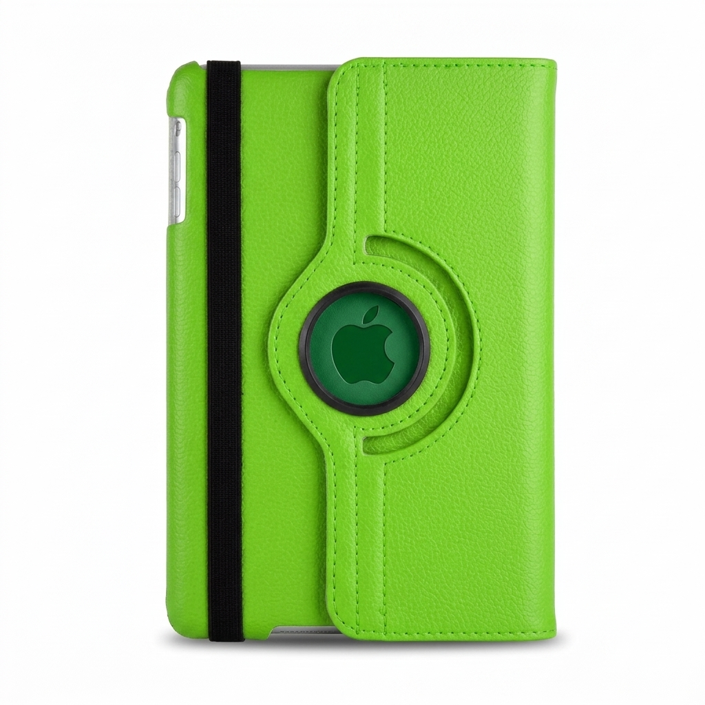 Green 360° iPad Case – Rotating Stand Cover, Shockproof Full Protection