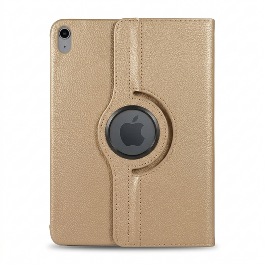 Gold 360° iPad Case – Rotating Stand Cover, Full Protection & Shockproof