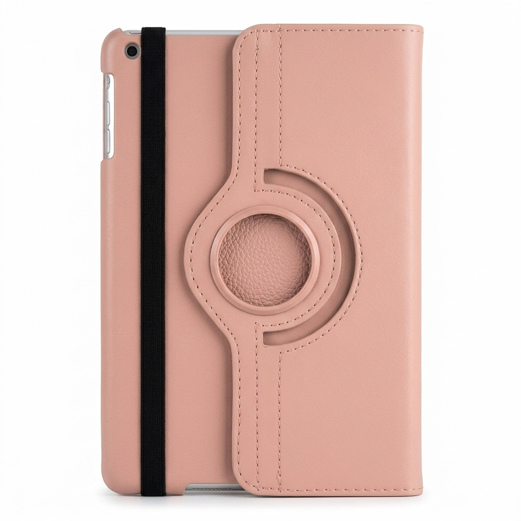 Rose 360° iPad Case – Rotating Stand Cover, Shockproof & Full Protection