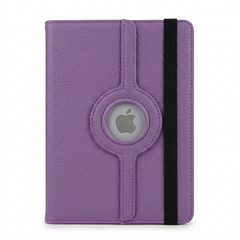 Purple 360° iPad Case – Rotating Stand Cover, Shockproof Full Protection