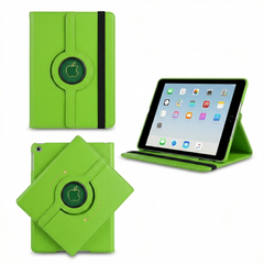 Green 360° iPad Case – Rotating Stand Cover, Shockproof Full Protection