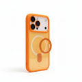 Orange Kickstand Case with Lens Protection | Shockproof Phone Cover