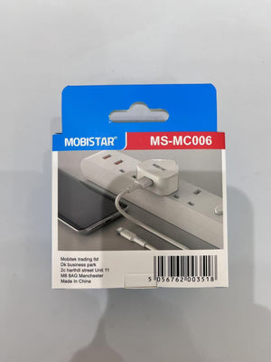 1 USB WALL CHARGER WITH TYPE-C CABLE