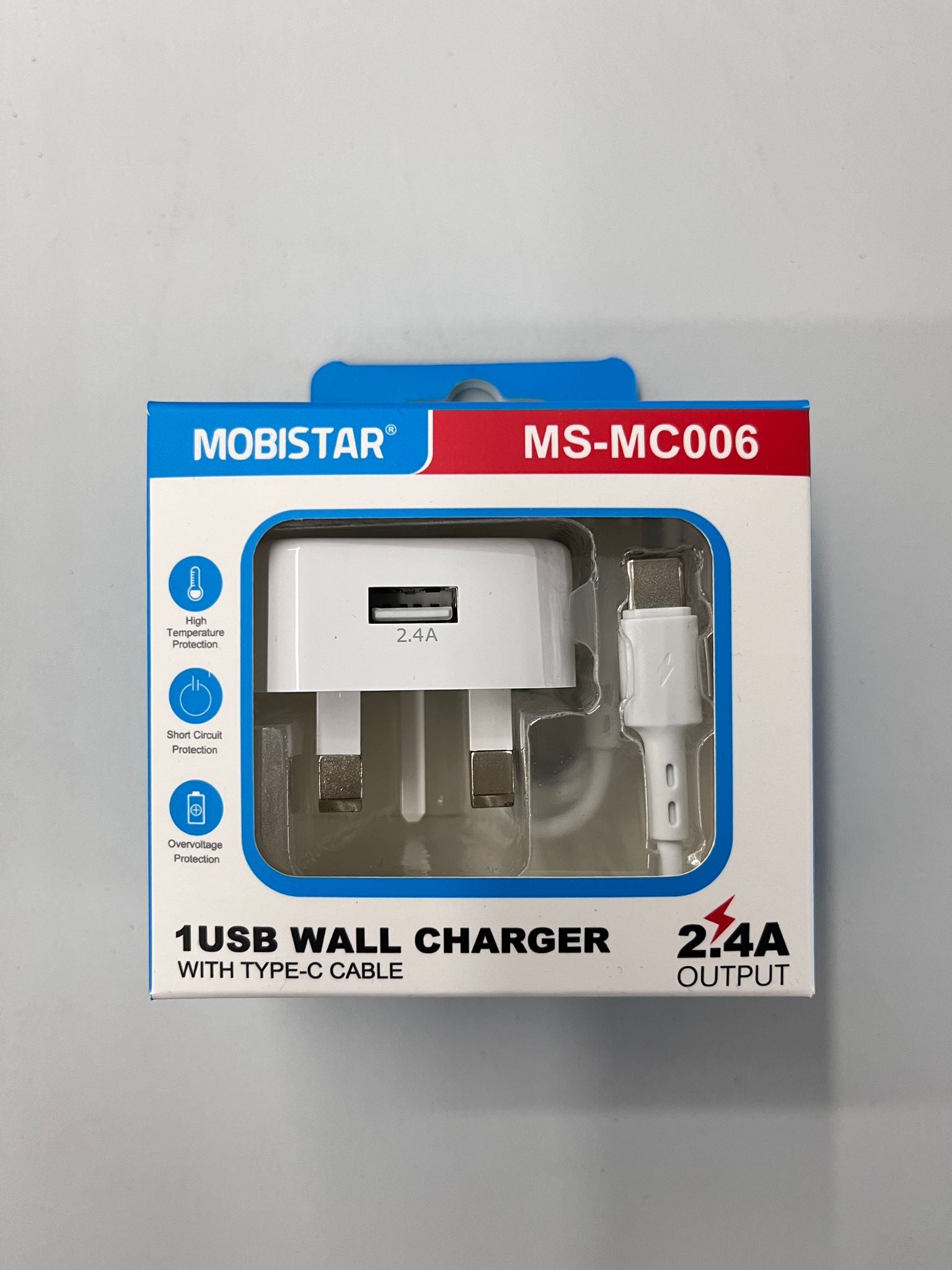 1 USB WALL CHARGER WITH TYPE-C CABLE