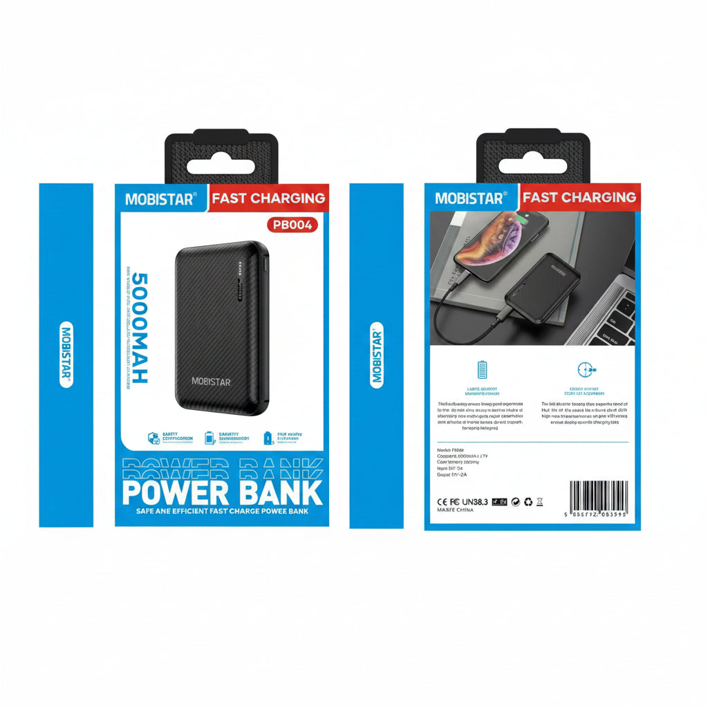 5000mAh Power Bank – Compact Portable Fast Charging Battery Pack