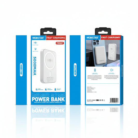 5000mAh Wireless Power Bank – Fast Charging Portable Charger, Slim Pocket Size