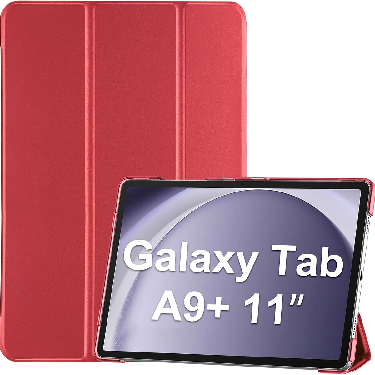 Samsung Galaxy Tab Smart Case – Stand Flip Case (Red)
