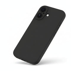 MOBISTAR Silicone Case for iPhone | Shockproof Slim | Black