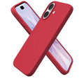 Silicone Phone Case for iPhone 13/14 – Shockproof Slim Cover | Red | MOBITEK