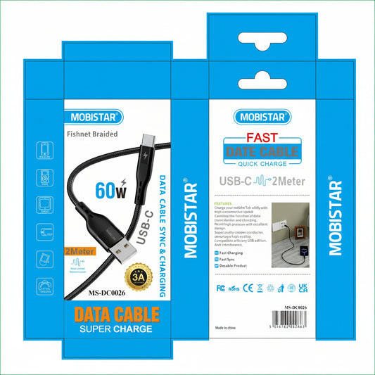 USB-C Data Cable – Fast Charging & High-Speed Sync Cable
