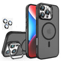 Black Camera Stand Case | Foldable Stand, Shockproof & Slim Cover