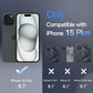 2 Pack Privacy Tempered Glass Screen Protector For iPhone 15 Wholesale
