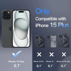 iPhone 15 Privacy Screen Protector – 2 Pack Tempered Glass Anti Spy HD (Wholesale)