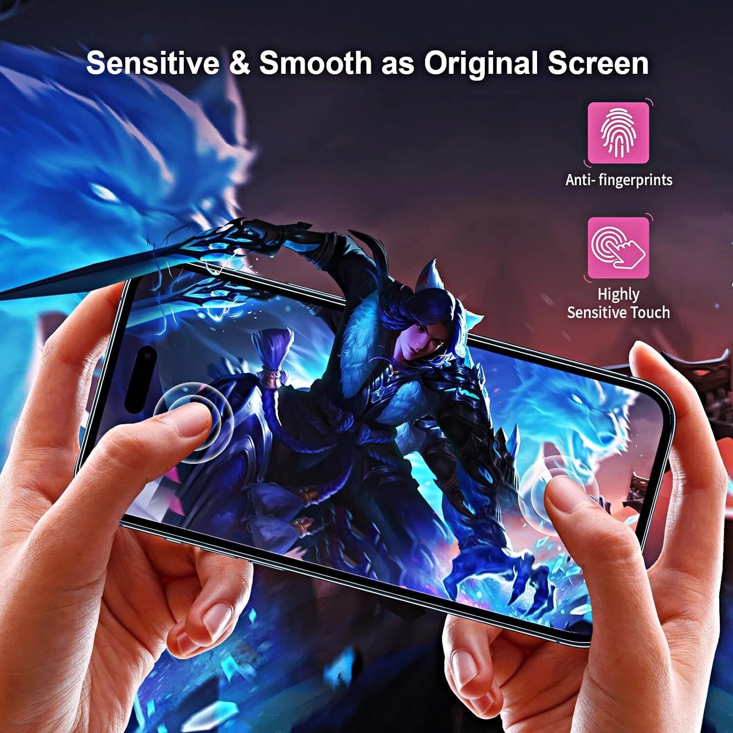iPhone 15 Privacy Screen Protector – 2 Pack Tempered Glass Anti Spy HD (Wholesale)