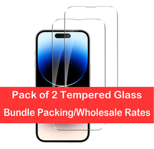 Tempered Glass Screen Protector For iPhone X XS XR Wholesale Rate 2pc