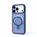 Navy Kickstand Case with Lens Protection | Shockproof Phone Cover