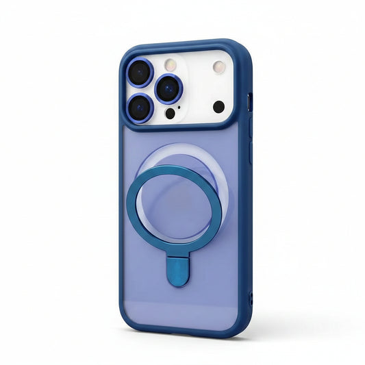 Navy Kickstand Case with Lens Protection | Shockproof Phone Cover