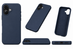 MOBISTAR Silicone Case for iPhone | Shockproof Slim | Navy
