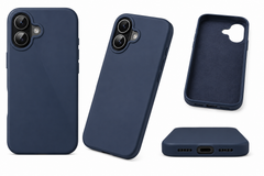 MOBISTAR Silicone Case for iPhone | Shockproof Slim | Navy