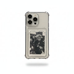 Smoke Clear Card Case | Slim Transparent Phone Cover with Card Holder